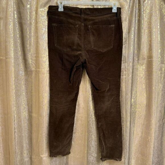 Free People Reagan Walnut Brown Button Fly Corduroy Ankle Jeans Size 30 - Picture 2 of 8